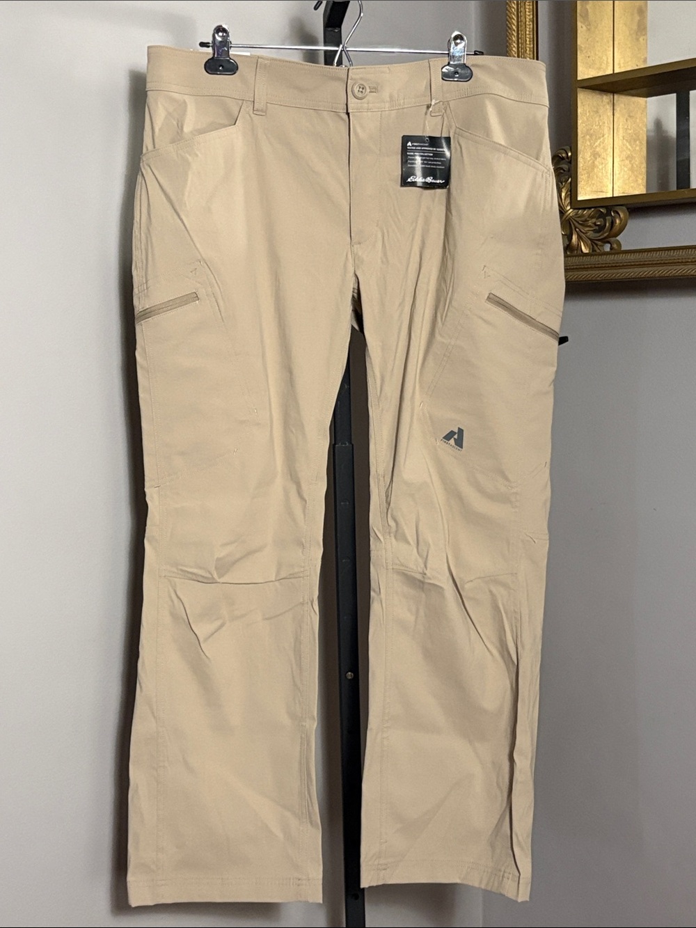 NEW Eddie Bauer 36x30 Mr Guide Pro Pants Khaki Outdoor Stretch NWT
